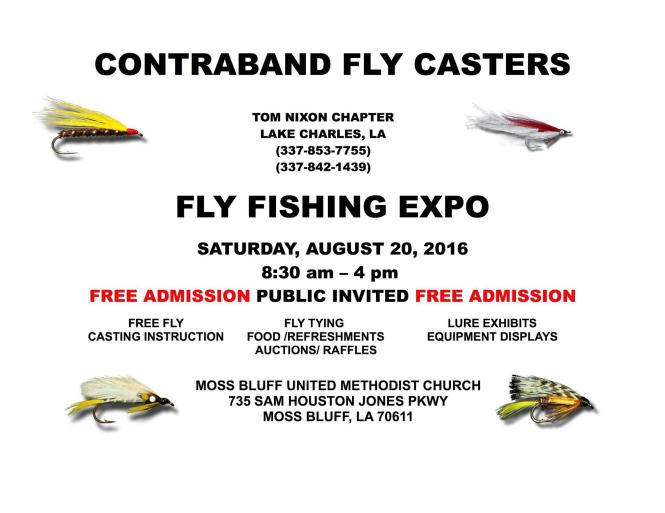 Contraband Fly Casters Expo flyer